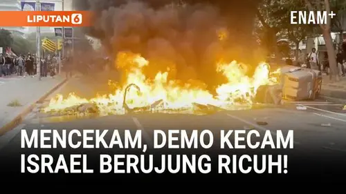 Ricuh! Demo Pro Palestina di Spanyol Diwarnai Bentrokan