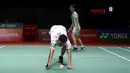 Dalam ajang Piala Thomas lalu pun Kevin sanjaya tidak dipasangkan dengan Marcus yang masih dalam proses penyembuhan usai menjalani operasi. (Bola.com/Ikhwan Yanuar)