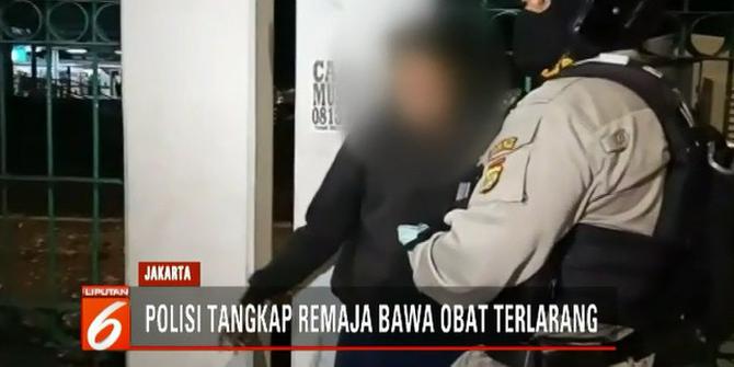 Tim Raimas Backbone Tangkap 2 Remaja Bawa Obat Terlarang di Cakung