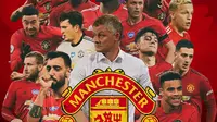 Manchester United - Ilustrasi Ole Gunnar Solskjaer dan Pemain (Bola.com/Adreanus Titus)