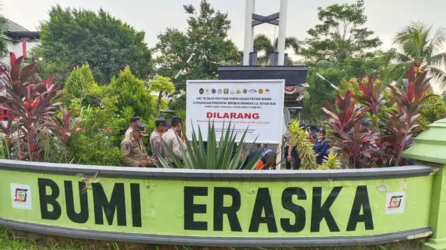 Satgas BLBI menyita atas aset jaminan debitur atas nama PT Eraska Nofa