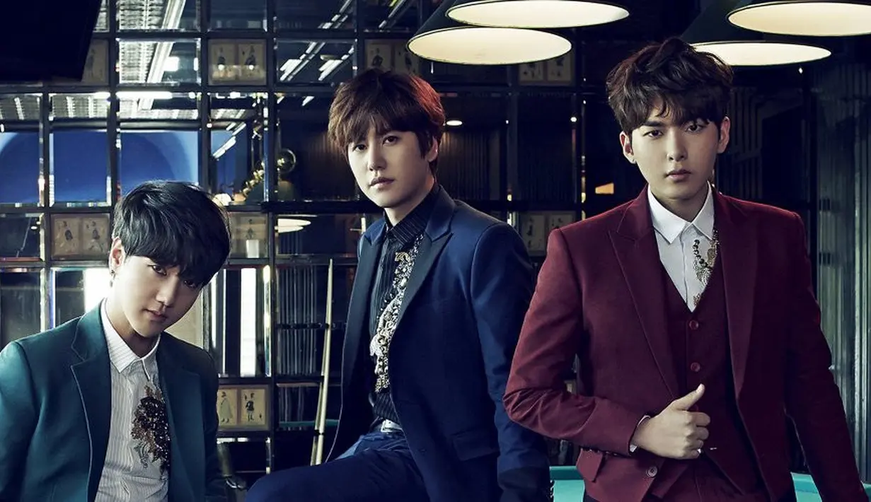 Super Junior juga mempunyai sub unit yang bernama KRY. Trio ini terdiri dari tiga personel Super Junior yang bersuara emas, Ryeowook, Yesung, dan Kyuhyun. (Foto: allkpop.com)