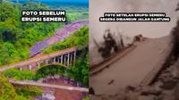 6 Foto Terkini Jembatan Gladak Perak Lumajang, Segera Dibuat Jalan Gantung (sumber: Twitter/murtadhaone1)