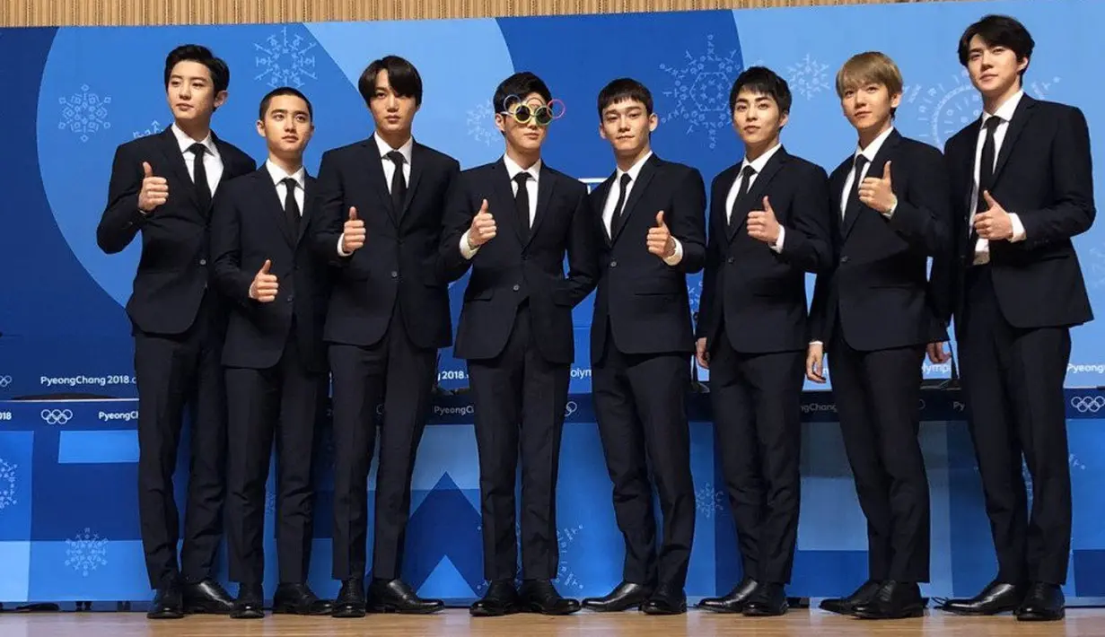 Seperti yang dilansir Soompi, Baekhyun EXO mengaku jika dirinya akan berlatih keras untuk acara penutupan Olimpiade Musim Dingin. (Foto: Allkpop.com)
