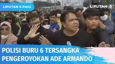 Polisi menetapkan enam tersangka dalam kasus pengeroyokan Ade Armando dalam aksi demo pada 11 April 2022 lalu. Dua di antaranya sudah ditangkap dan tengah jalani pemeriksaan, sementara empat tersangka yang masih buron diminta untuk segera menyerahkan...