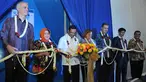 Menteri Perindustrian RI, Saleh Husin saat meresmikan pabrik PT Indo Kordsa Tbk, Bogor, Selasa (6/1/2015). (Liputan6.com/Panji Diksana)