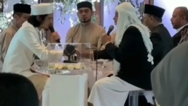 Virzha dan Sabrina menikah (Instagram/violaberty225)