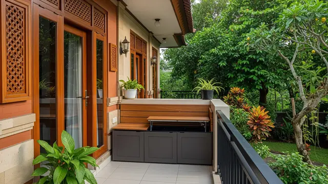 Desain Rumah Kecil dengan Ruang Gudang Tersembunyi