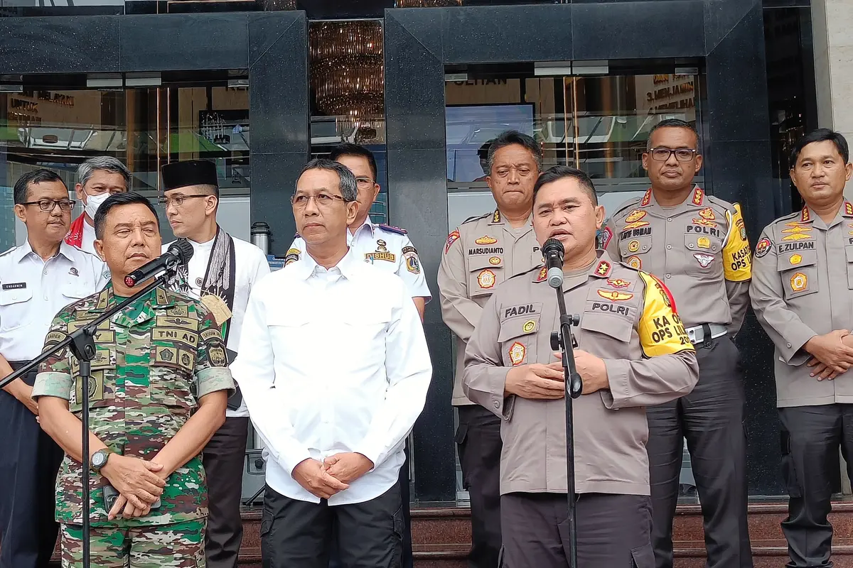 Heru Budi Hartono usai rapat koordinasi pengamanan malam tahun baru 2023