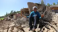 Dampak gempa bumi di Provinsi Gansu, Barat Laut China pada 22 Juli 2013. (AFP)