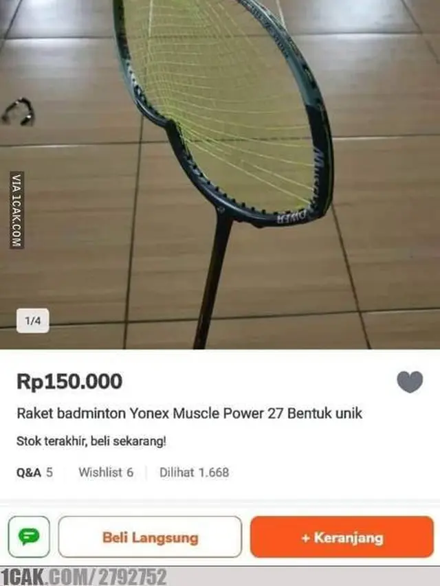 6 Raket Bulu Tangkis Low Budget Ini Bikin Ngakak