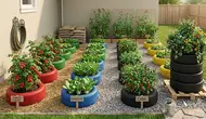 6 Cara Membuat Kebun Organik dari Ban Mobil Bekas agar Tanaman Tumbuh Subur