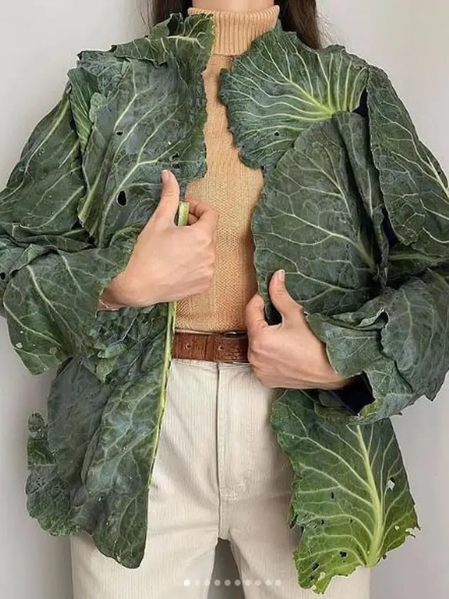 6 Outfit Absurd dari Sayuran Hijau Ini Nyeleneh Banget, Kocak