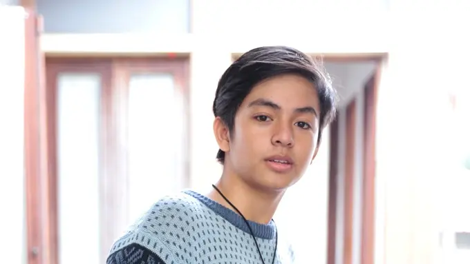 Angga Aldi memperlihatkan suasana panggung Infotainment Awards 2017.