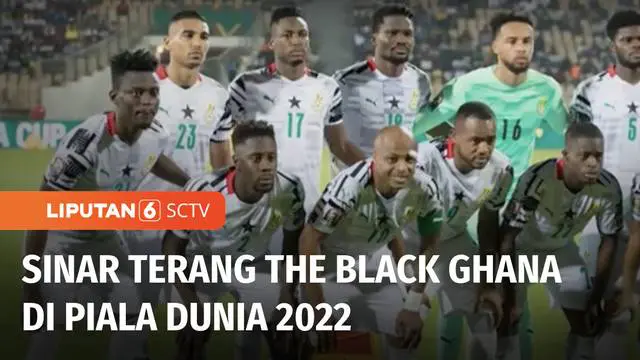 Setelah gagal tampil di Piala Dunia 2018, Ghana kembali tampil di Piala Dunia 2022 Qatar. Jadi tim pertama yang lolos dari zona Afrika, Ghana optimis mampu bersaing dengan Portugal, Uruguay, dan Korea Selatan di Grup H Piala Dunia 2022.