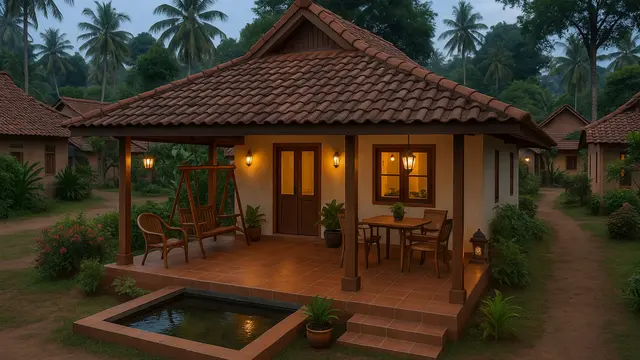 Model Rumah Sederhana tapi Indah di Kampung (Image by ChatGPT)