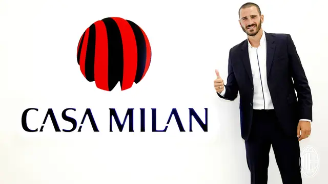 FOTO: Leonardo Bonucci Resmi Pindah ke AC Milan