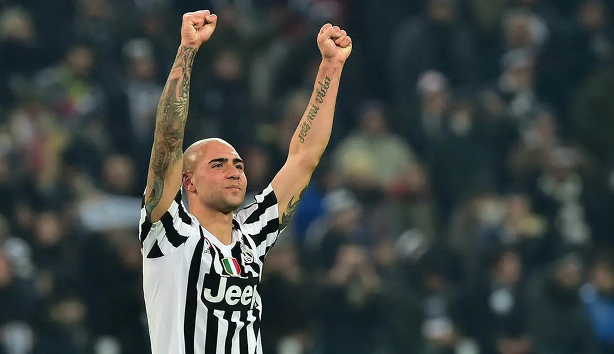 5. Simone Zaza, usai meraih gelar liga, Leicester, kemungkinan akan ditinggalkan oleh beberapa pemain bintangnya. Untuk mengantisipasi , menurut Calciomercato, The Foxes berniat mendatangkan bomber Juventus ini ke King Power. (AFP/Giuseppe Cacace)