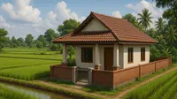 Inspirasi 7 Desain Rumah Minimalis Pinggir Sawah yang Cantik, Modern dan Islami