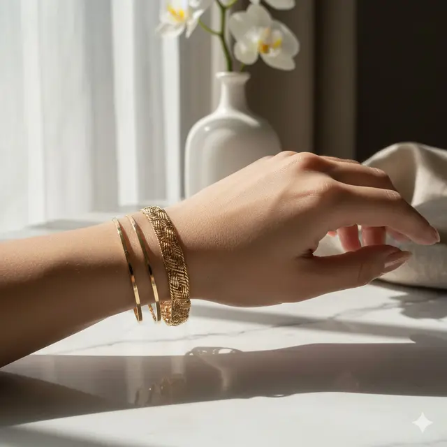 Model Gelang Wanita Elegan 3 Gram 10 Karat