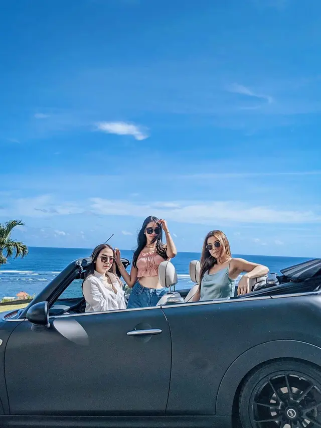 6 Momen Anya Geraldine Liburan di Bali, Sempat Jatuh dari Sepeda Sampai Luka