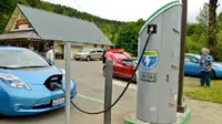 Stasiun pengisian baterai mobil listrik (Foto:Autonews)