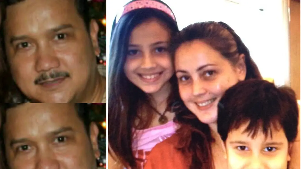James Sahertia, Roweina, dua anak mereka.