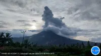 Gunung Lewotobi Laki-Laki kembali erupsi pada Selasa pagi (10/12/2024), pukul 06.07 Wita. (Liputan6.com/ Dok PVMBG)