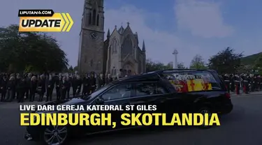 Koresponden Liputan6, Wina melaporkan secara langsung situasi gereja katedral St Giles, Edinburgh, Skotlandia pasca wafatnya Ratu Elizabeth II pada Jumat, 09 September 2022.