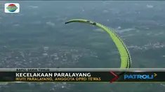 Diduga korban tidak mampu mengendalikan parasut saat turbulensi hingga terjatuh.