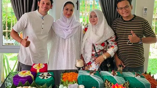 6 Momen Syukuran 4 Bulan Kehamilan Istri Andrew Andika, Penuh Kebahagiaan
