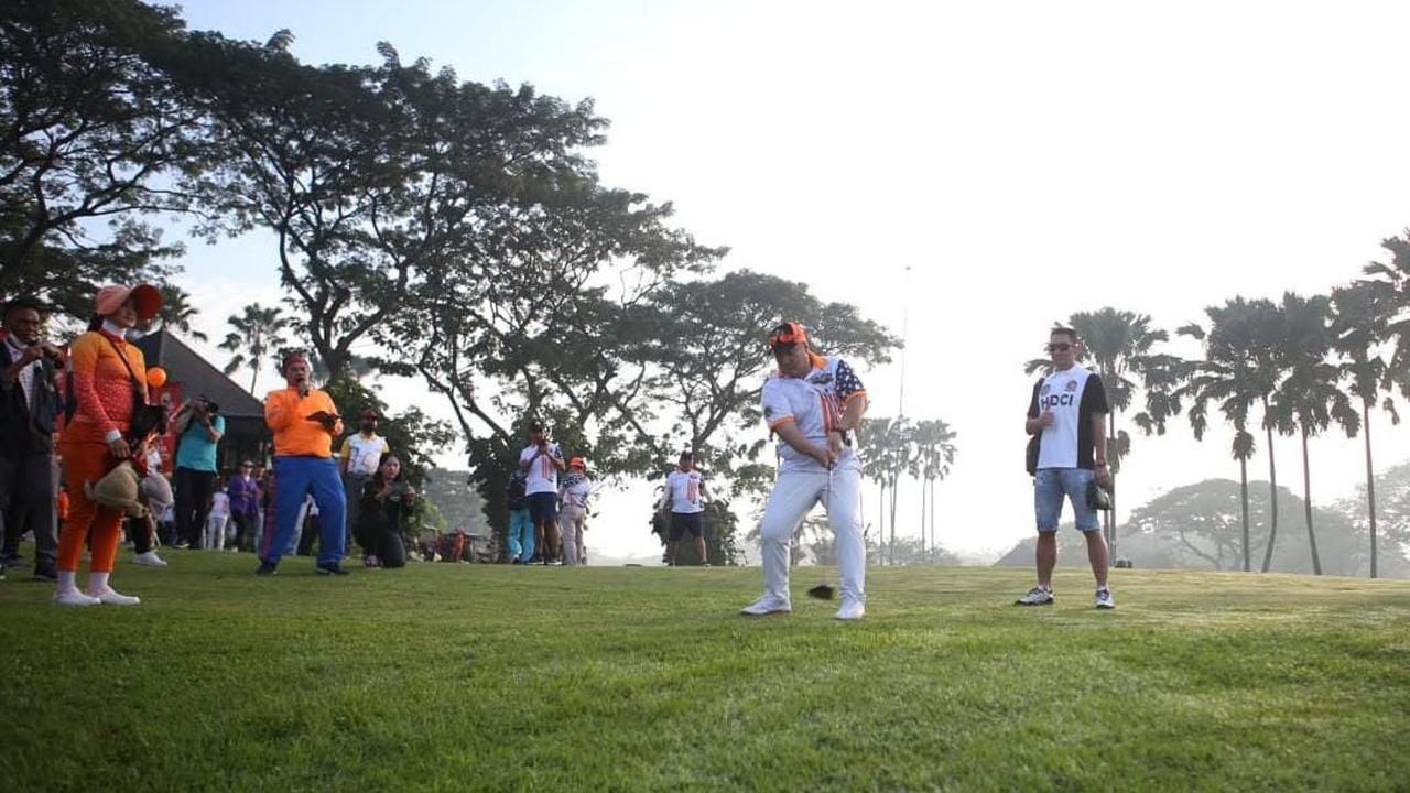 Turnamen golf HDCI Jatim berhadiah Rp 2 miliar. (Dian Kurniawan/Liputan6.com)