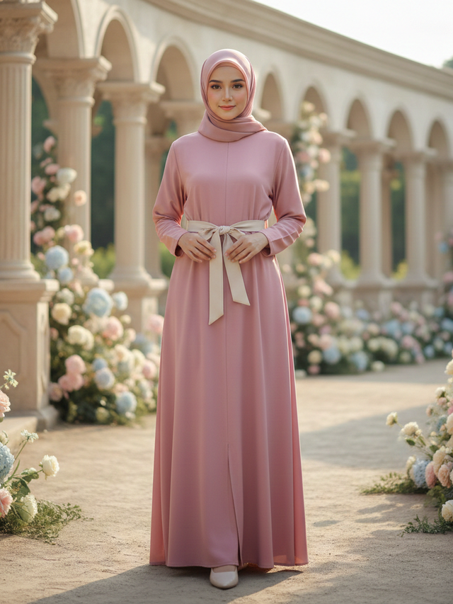 Model Gamis Abaya Polos