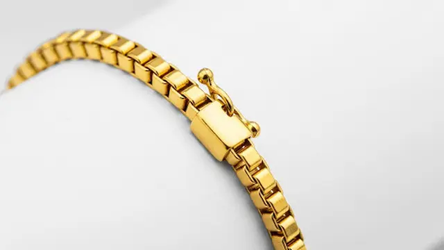 Gelang Rantai Kotak Mini Link