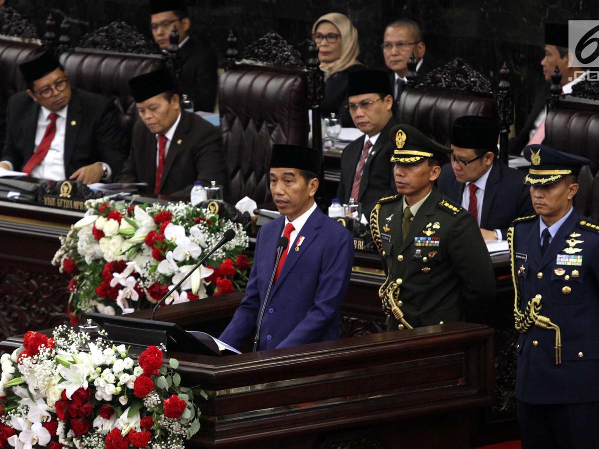 Jokowi Akan Pidato 3 Kali Di Sidang Tahunan Mpr 2019 News Liputan6 Com