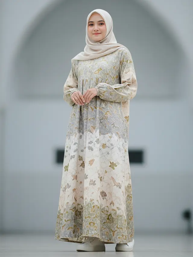 Gamis Batik untuk Seragam Umroh Wanita