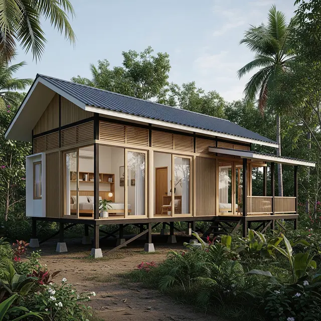 7 Desain Rumah 5x10 2 Kamar yang Adem, Hemat Biaya, dan Tetap Kekinian