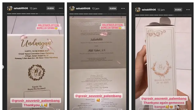 Undangan Aldi Taher dan Salsabillih