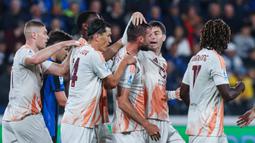 Dua gol kemenangan Atalanta dicetak oleh Ademola Lookman menit ke-9 dan Ibrahim Sulemana menit ke-76. Sementara gol AS Roma disumbangkan oleh Bryan Cristante menit ke-32. (Stefano Nicoli/LaPresse via AP)