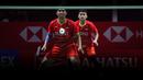 <p>Ganda putra Indonesia, Leo Rolly Carnando/Daniel Marthin saat menghadapi pasangan Jerman, Mark Lamsfuss/Marvin Seidel pada laga babak 32 besar Daihatsu Indonesia Masters 2024 di Istora Senayan, Jakarta, Selasa (23/1/2024). Leo Rolly Carnando/Daniel Marthin menang dua game langsung 21-16, 21-17. (Bola.com/Bagaskara Lazuardi)</p>