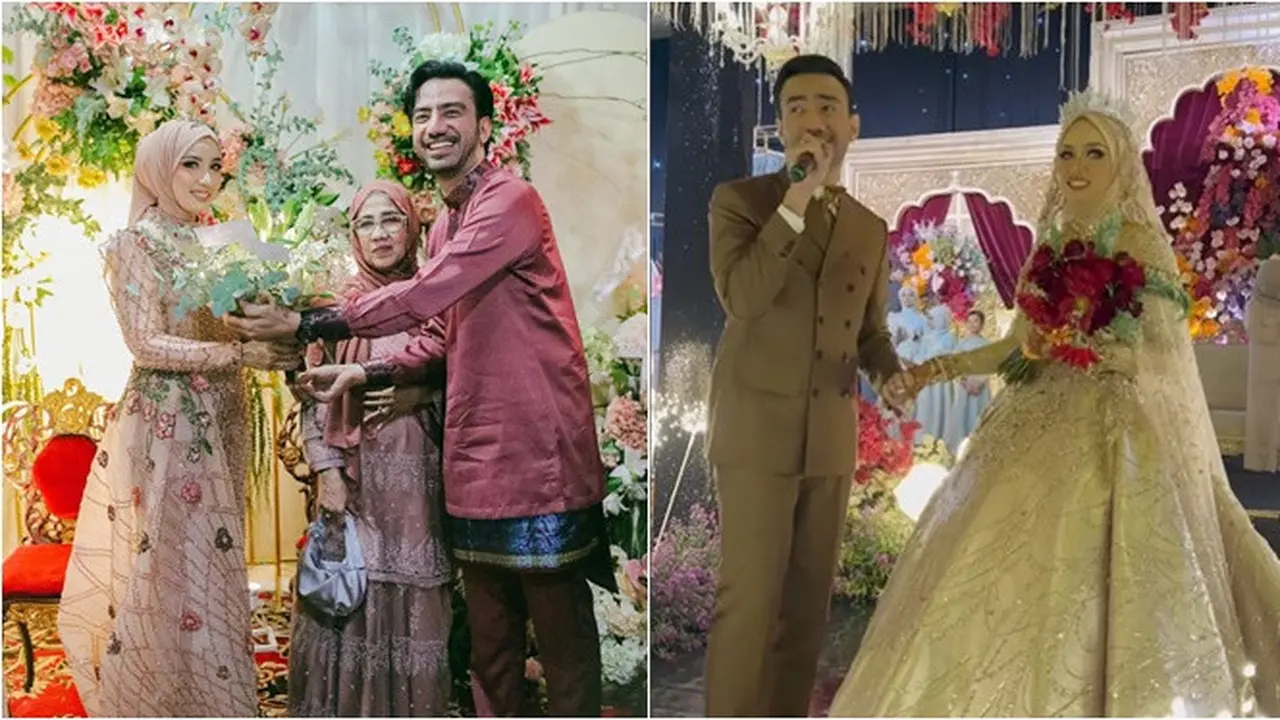 6 Potret Memukau Reza Zakarya dan Amira Karaman, dari Lamaran hingga Resepsi Nikah