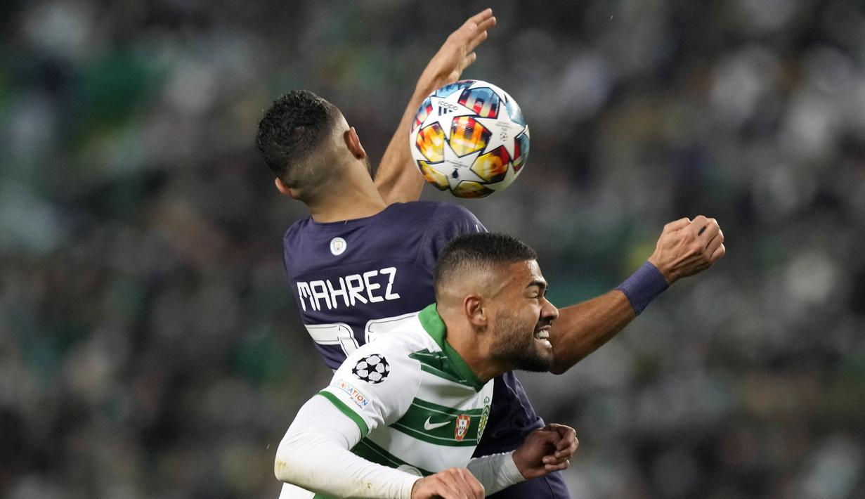 Manchester Biru tampil begitu dominan dengan penguasaan bola mencapai 63 persen. City tercatat melepaskan 15 tembakan, enam di antaranya mengarah ke gawang. (AP/Armando Franca)