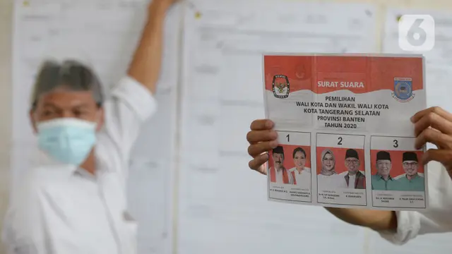 Proses Penghitungan Suara di Pilkada Kota Tangerang Selatan