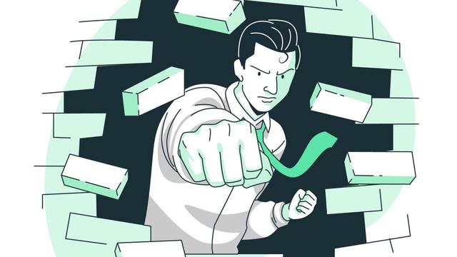 Ilustrasi semangat, motivasi, tantangan