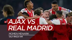 Berita video momen-momen menarik saat Real Madrid menang 2-1 atas Ajax pada leg I 16 Besar Liga Champions 2018-2019, seperti penghormatan untuk Emiliano Sala hingga insiden VAR (Video Assistant Referee).