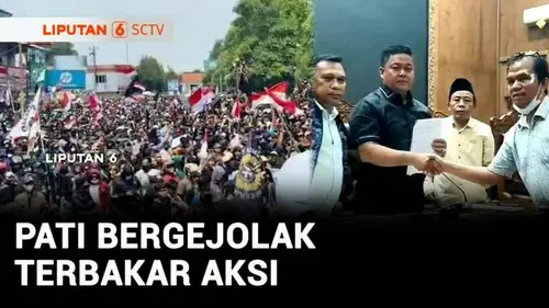 VIDEO: Minta Maaf di Depan Massa Aksi, Bupati Pati Malah Dilempari Sandal hingga Botol Minum