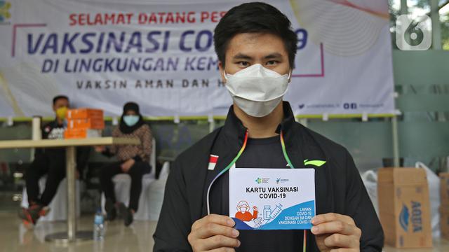 Atlet Nasional Jalani Vaksinasi COVID-19 Dosis Kedua