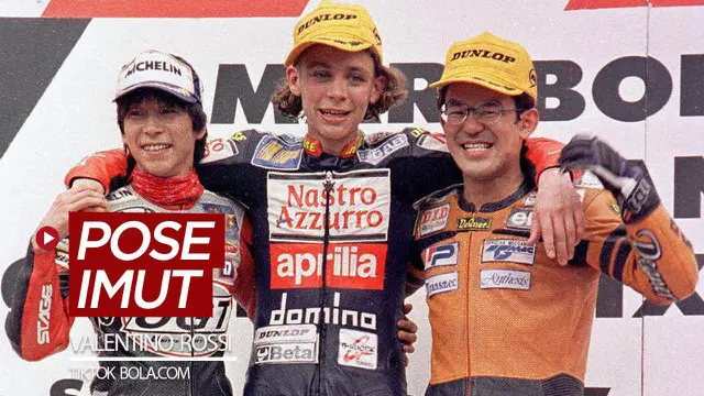 VIDEO TikTok Bola.com: 4 Pose Imut Bintang MotoGP, Valentino Rossi Saat Muda