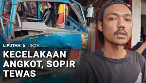 Kecelakaan Angkot, Sopir Tewas
