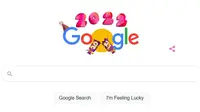 Google Doodle Ikut Ramaikan Hari Pertama di Tahun Baru 2022